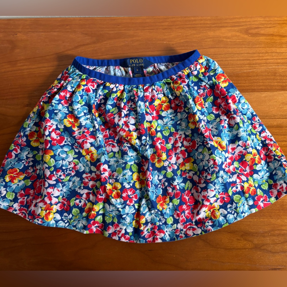 Polo by Ralph Lauren Girl's Multicolor Floral Skirt